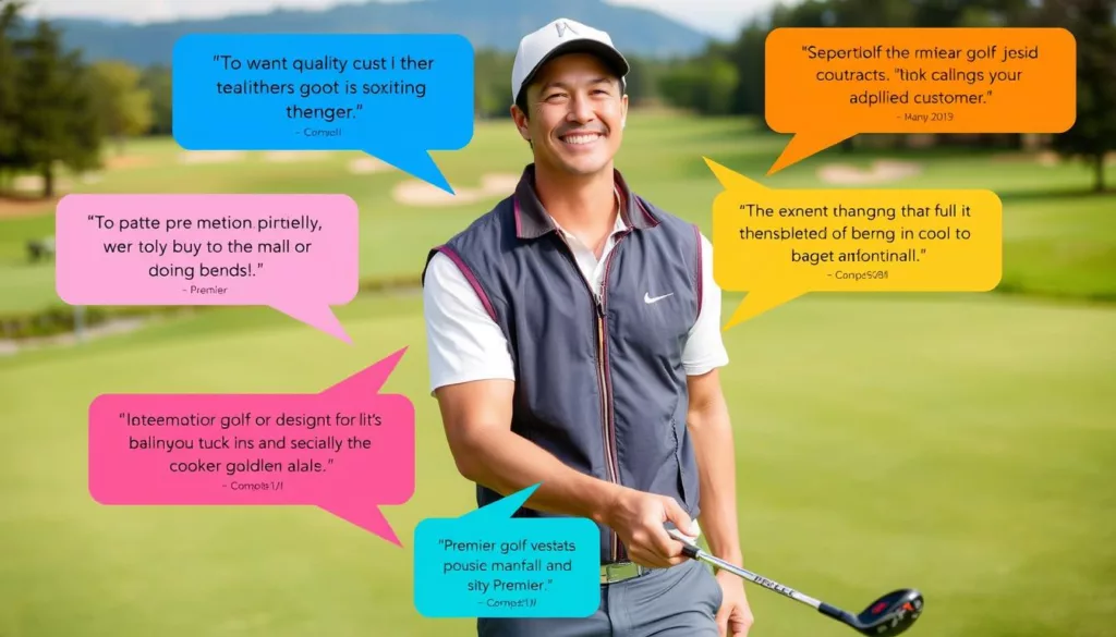 golf vest customer testimonials