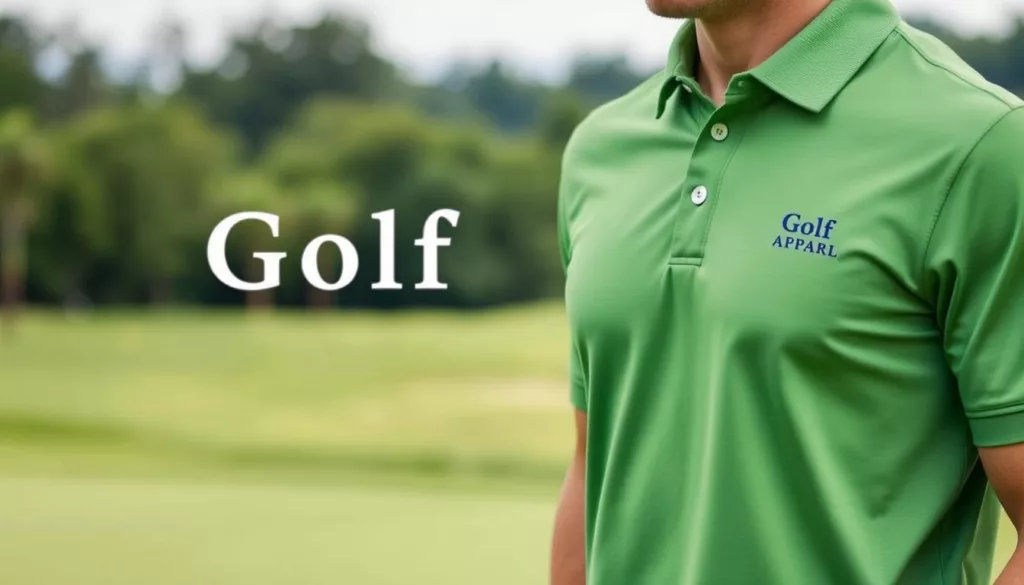 logo embroidered golf wear