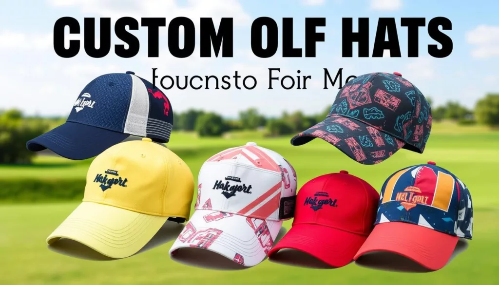 male golfers' headwear