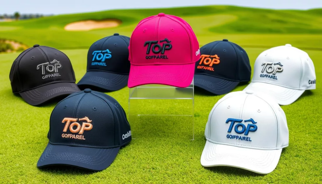 3D embroidery golf hats