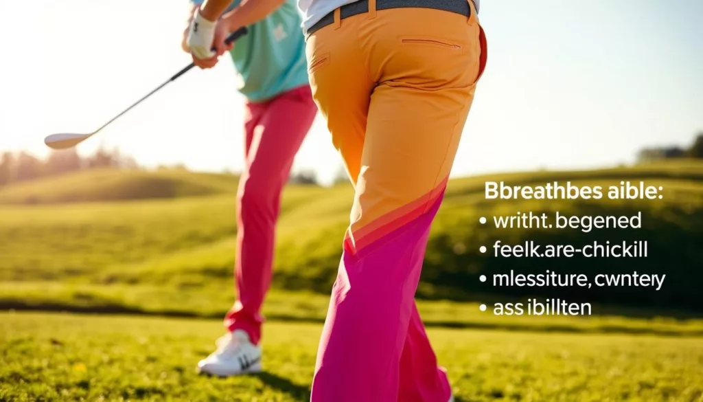 breathable golf pants