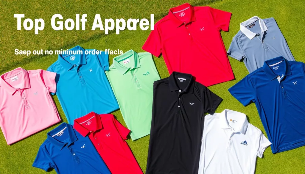 custom golf shirts no minimum