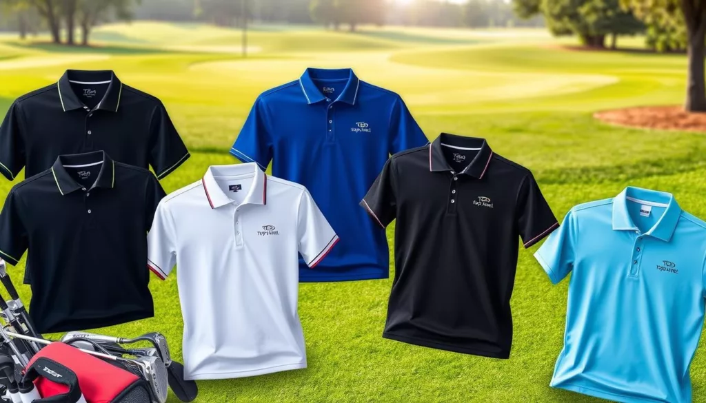 custom logo golf shirts