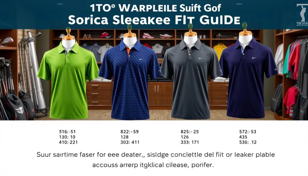 golf apparel fit guide