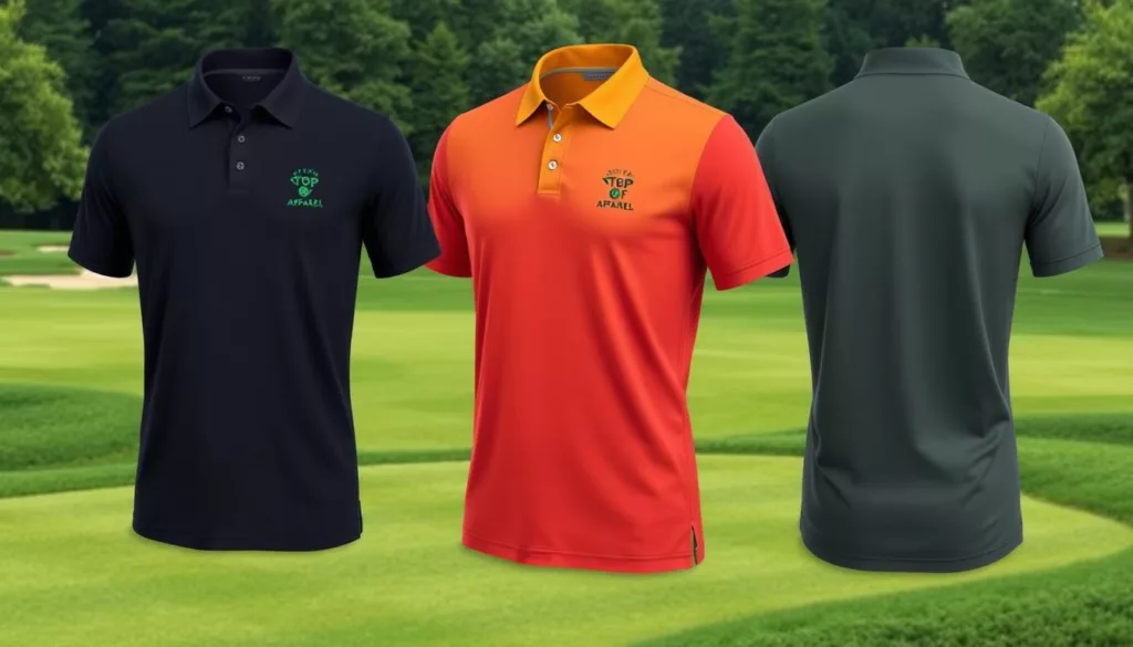 golf polo with logo