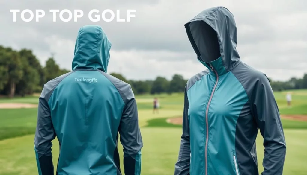 golf rain jacket with hood