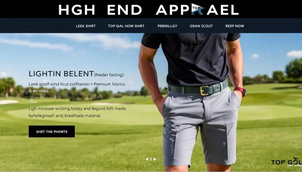 high-end golf apparel