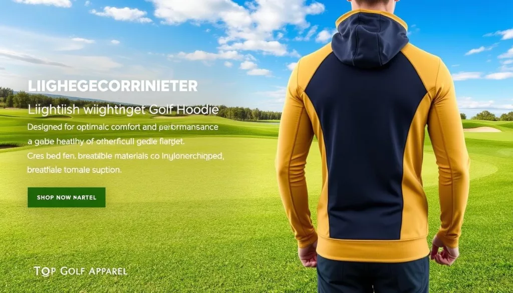 lightweight golf hoodie