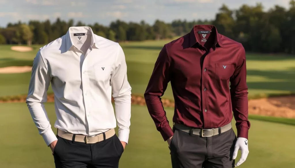 long sleeve luxury golf shirts