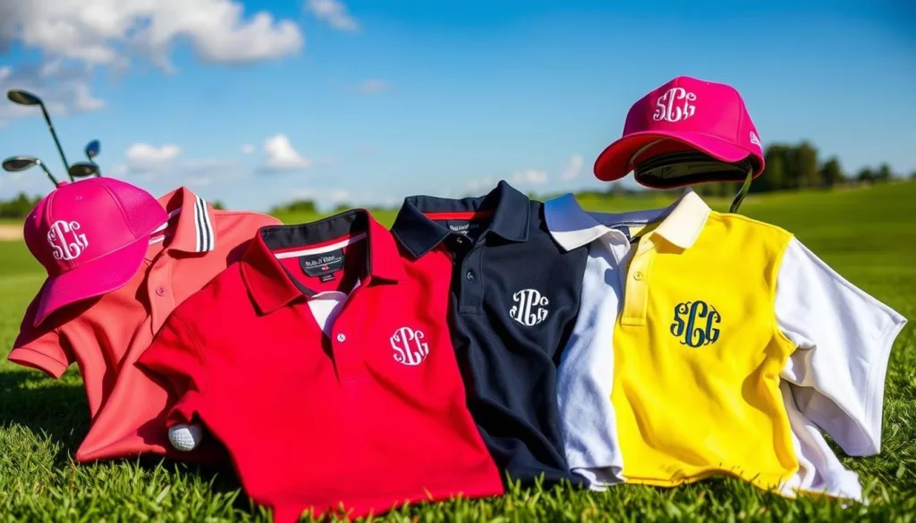 monogrammed golf wear