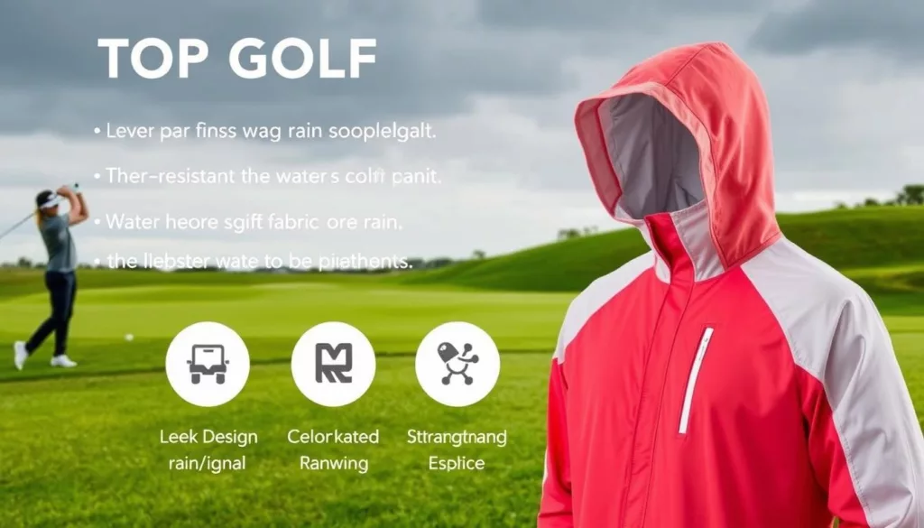 popular golf rain hoodie