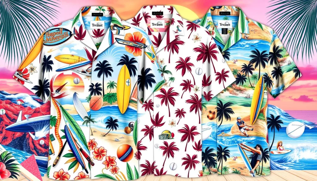 sports aloha shirts