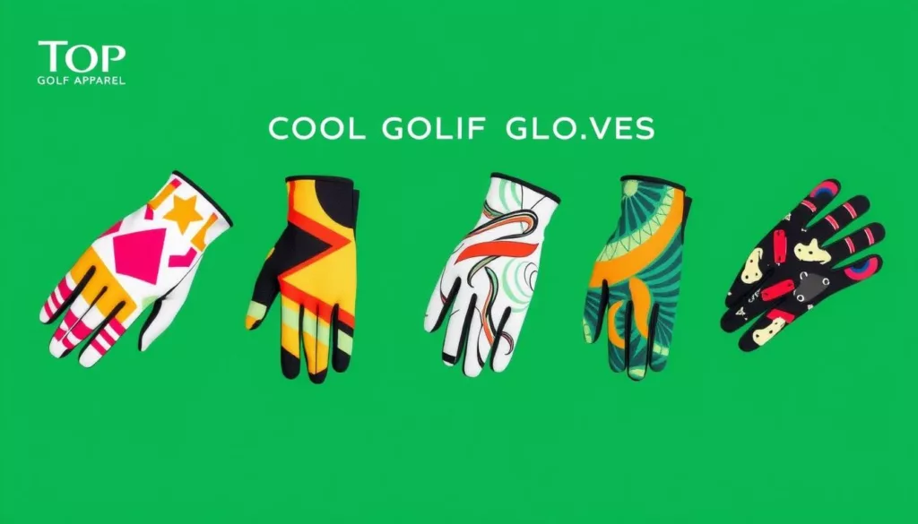 trendy patterns for cool golf gloves