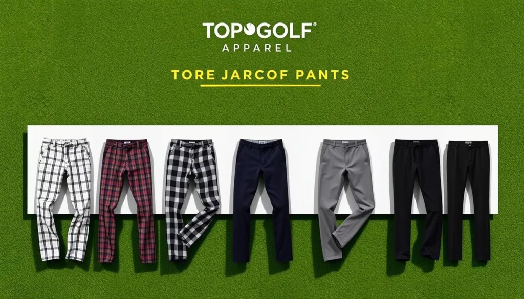 types of golf pants