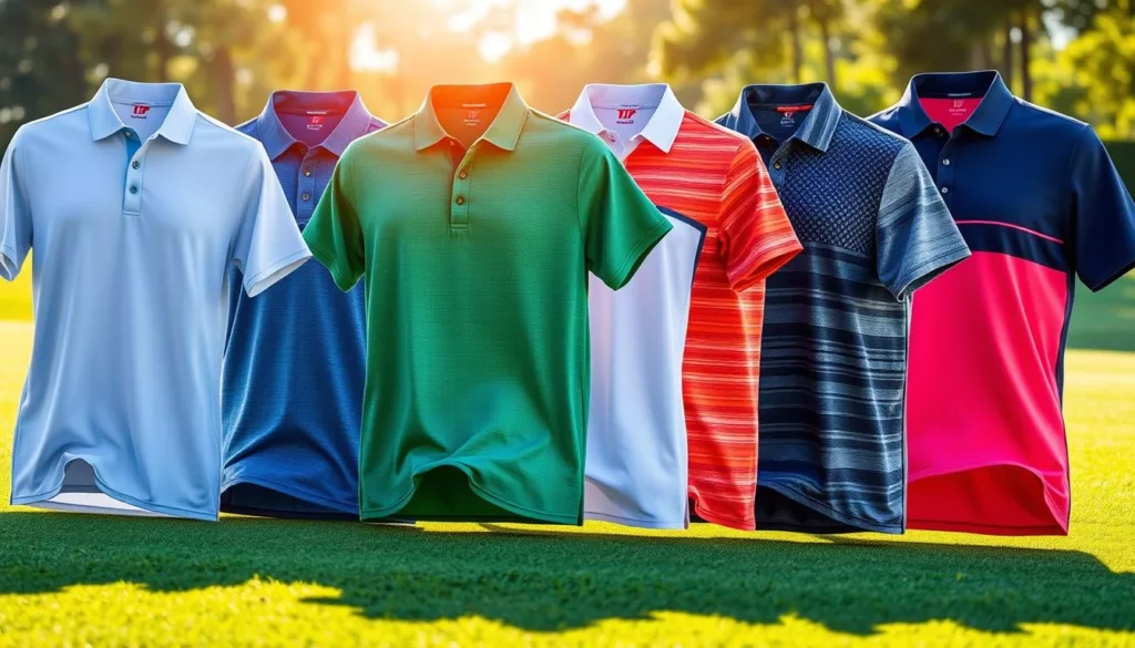 Breathable Fabric Golf Shirts