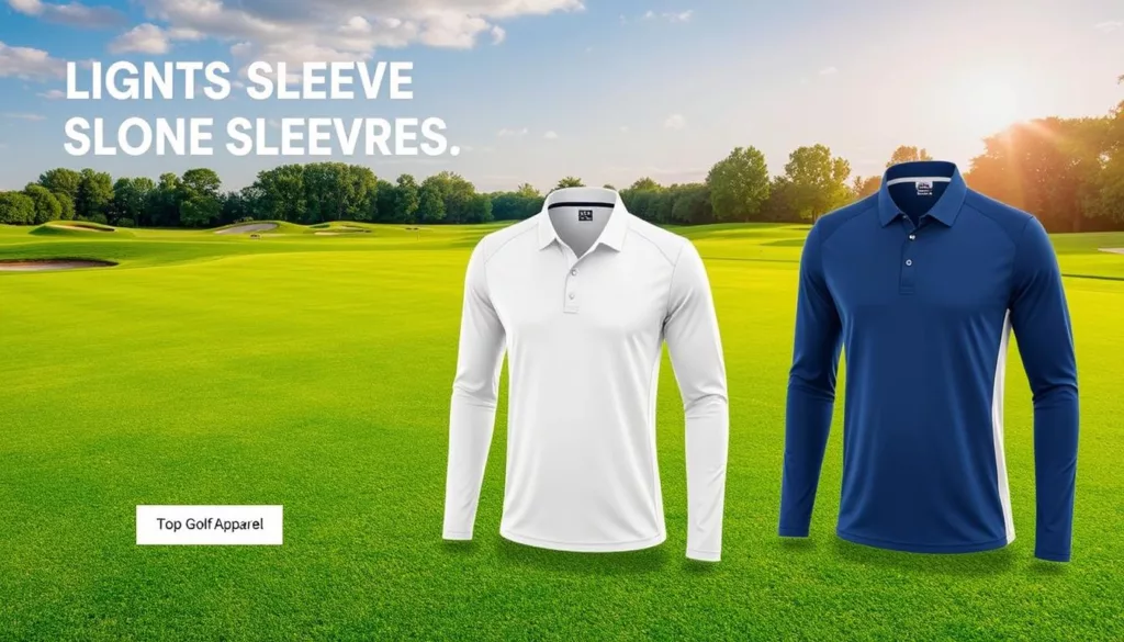 Lightweight long sleeve golf shirts