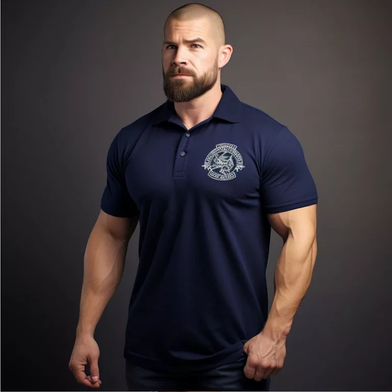 Navy blue polo shirt gc