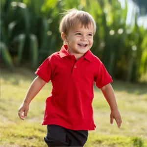 Red Polo Shirt Kids c