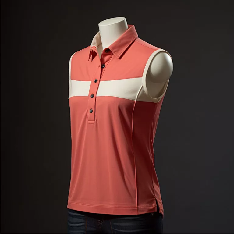 Sleeveless golf polo shirts c