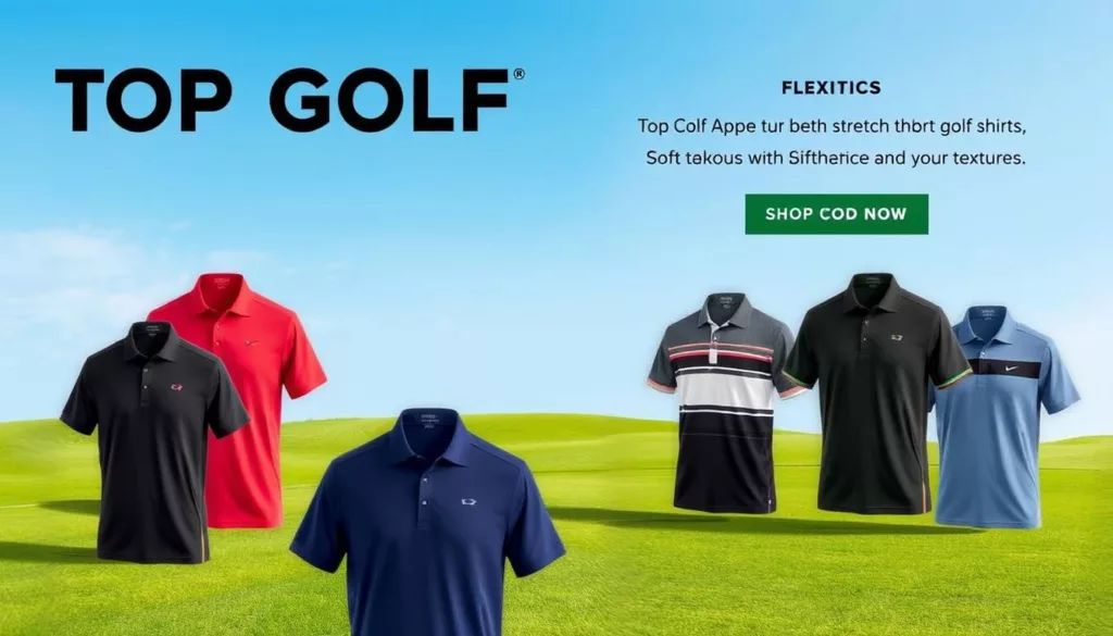 Stretch fabric Golf shirts