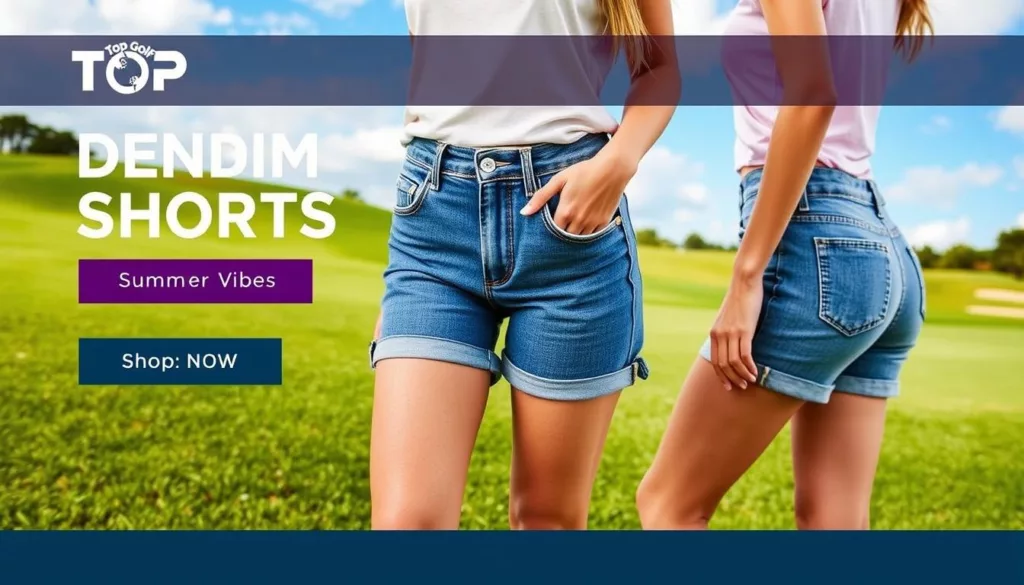 Top Golf Apparel Denim Shorts