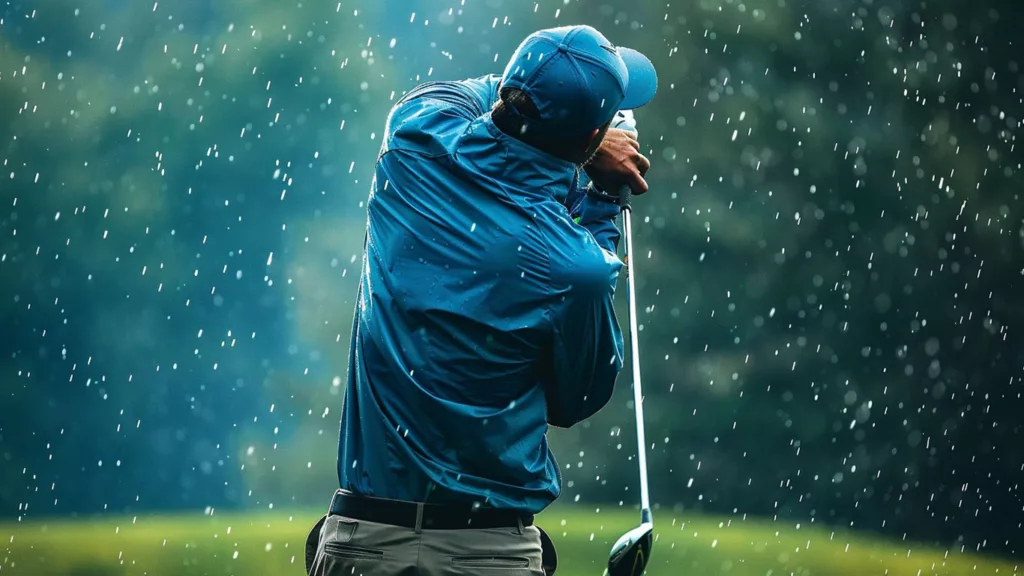 Waterproof and Windproof Golf Jacket d