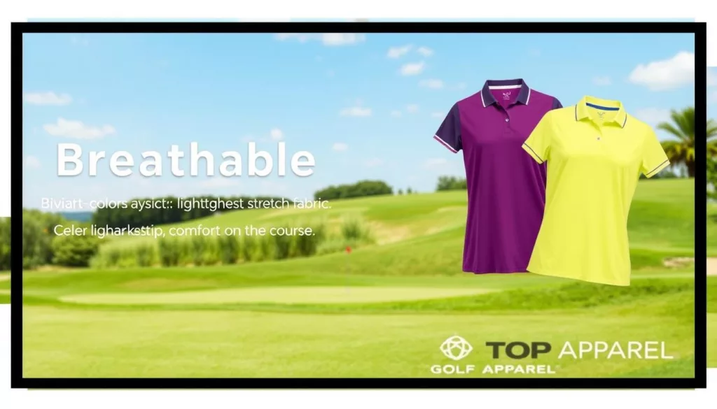 breathable golf tops