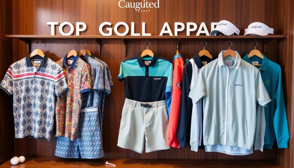 customized golf clothing selection