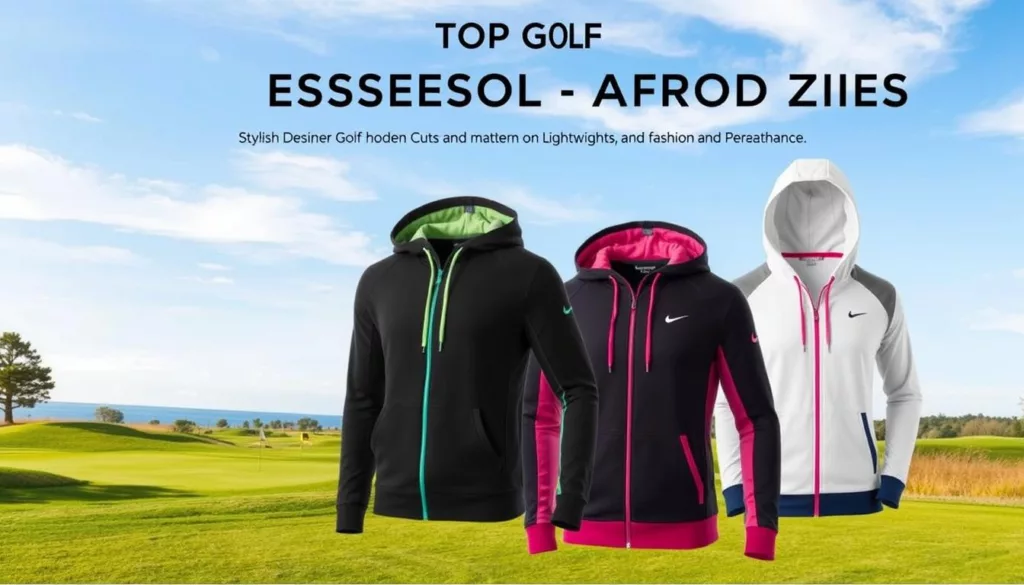 designer golf hoodies