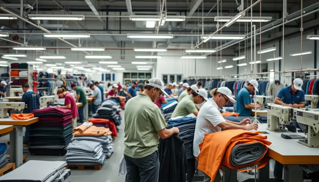 golf clothing production