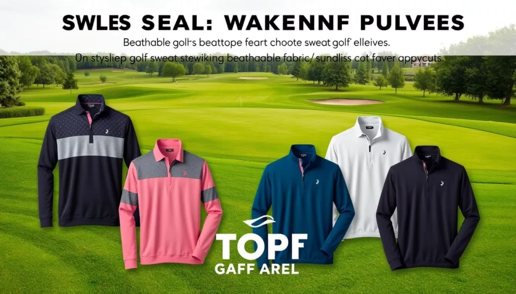 golf sweat-wicking pullovers