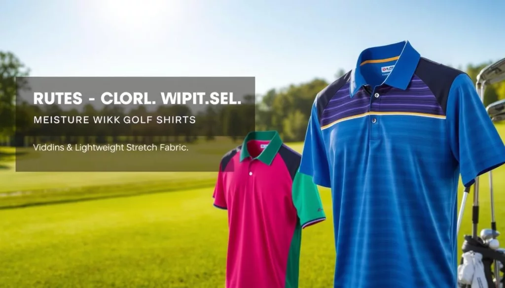 moisture-wicking golf shirts