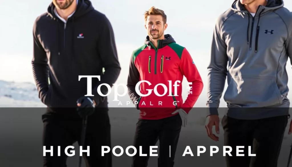 performance men's golf hoodies