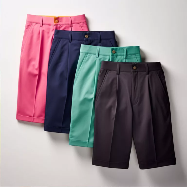 pleated golf shorts e c