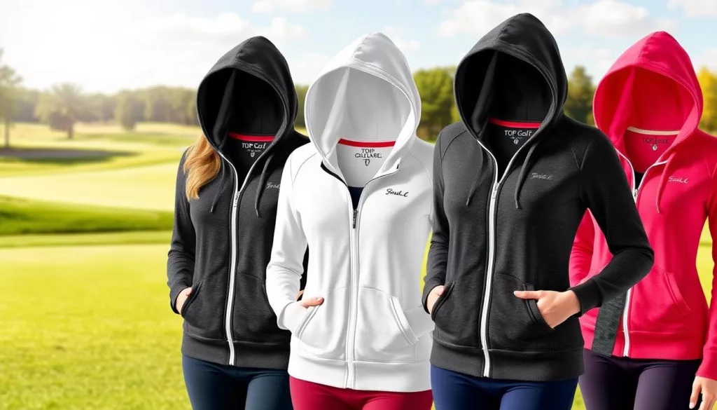 practical women's golf hoodies