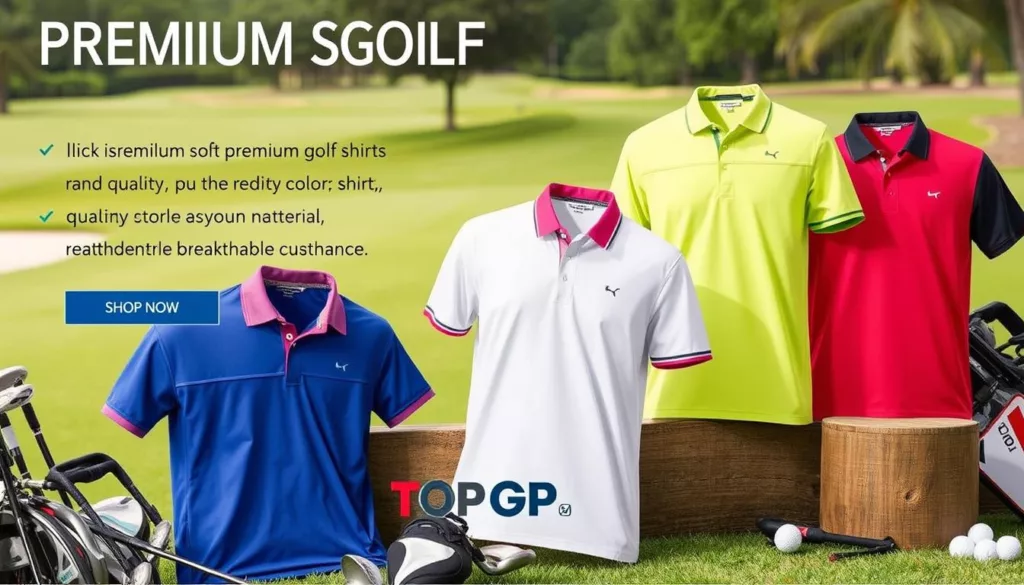 premium golf shirts