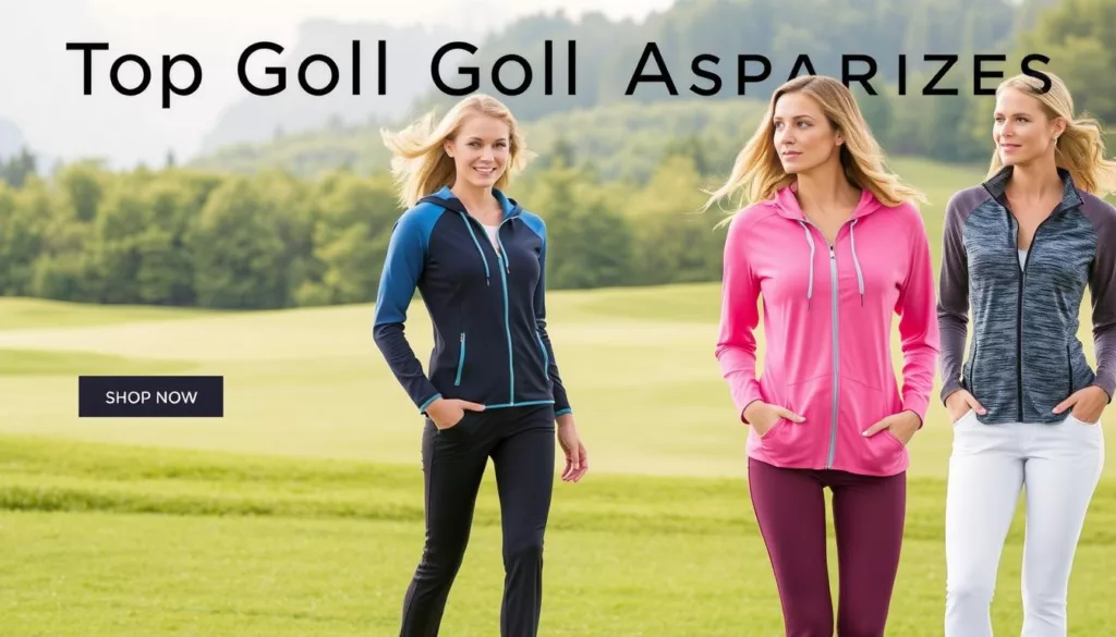 stylish women's golf hoodies