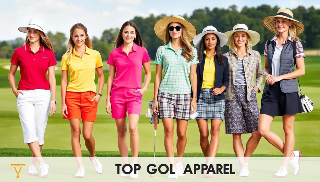 Stylish women's golf apparel