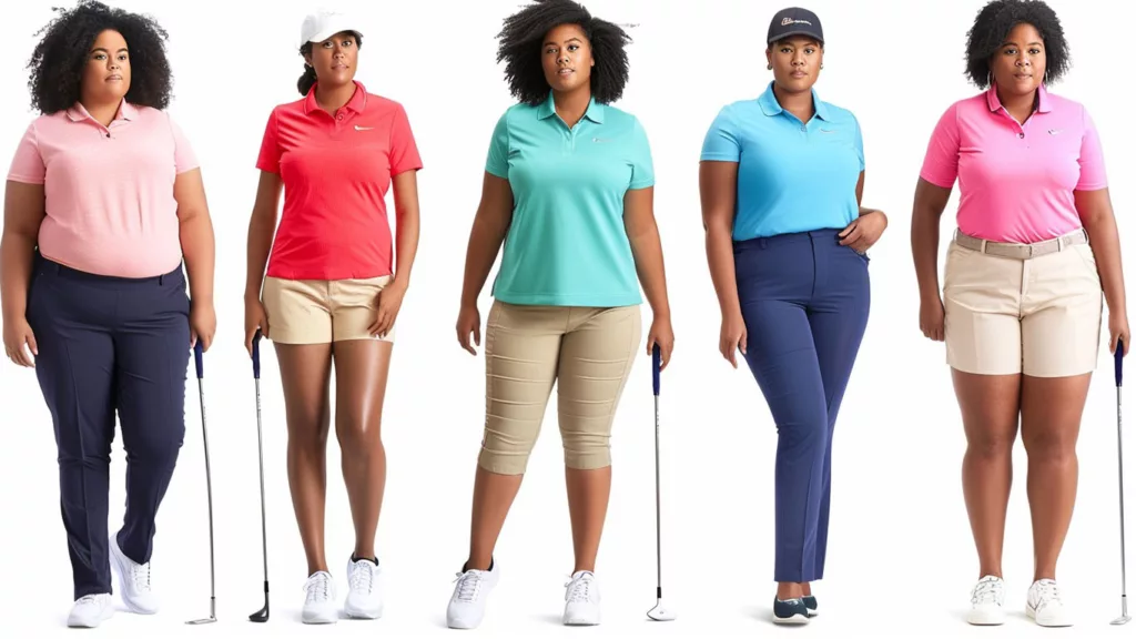 Variety in Plus Size Golf Apparel b