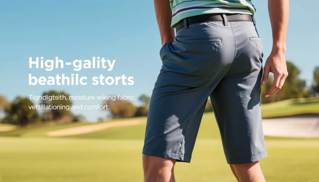 breathable golf shorts